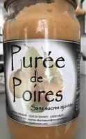 Mängden socker i Puree de poires sans sucres ajoutés