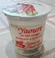 Mängden socker i Yaourt au lait entier préparé à la ferme