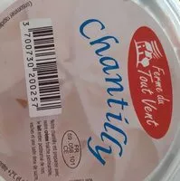 Mängden socker i Chantilly