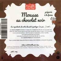 Mängden socker i Mousse au chocolat noir