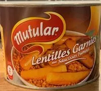 Mängden socker i Saucisses Lentilles