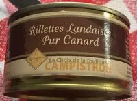 Mängden socker i Rillettes landauses pur canard