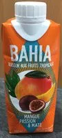 Mängden socker i Boisson aux fruits tropicaux mangue passion & maté