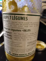 Mängden socker i Marcel Bio Soupe aux 7 Légumes Bio 48cl