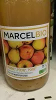 Mängden socker i Marcel bio pomme pêche poire