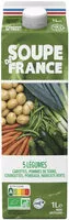 Mängden socker i Soupe fraîche 5 légumes Bio 1L