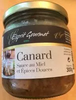 Mängden socker i Canard sauce au miel et Epices douces