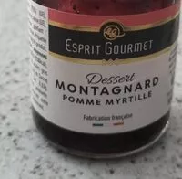 Mängden socker i Dessert montagnard pomme myrtille