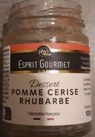 Mängden socker i pomme cerise rhubarbe