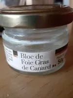 Mängden socker i Bloc de foie gras de canard