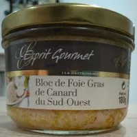 Mängden socker i Bloc de foie gras de canard du sud-est