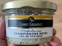 Mängden socker i Médaillon aux champignons noirs 20% de foie gras