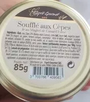 Mängden socker i Soufflé aux cèpes et au magret de canard fumé