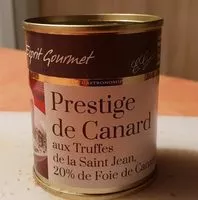 Mängden socker i Prestige de canard