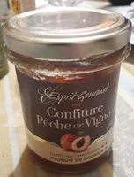 Mängden socker i Confiture de pêche de vignes