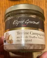 Mängden socker i Terrine de campagne au jus de truffes noires du perigord