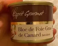 Mängden socker i Bloc de foie gras de canard