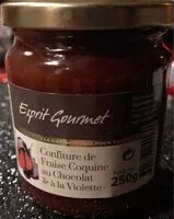 Mängden socker i Confiture de fraise coquine au chocolat  & a la violette