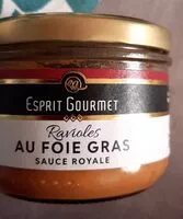 Mängden socker i Ravioles au foie gras sauce royale