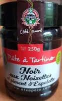 Mängden socker i Pâte à tartiner noir noisette et piment espelette