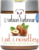 Mängden socker i Pâte à tartiner lait et noisettes
