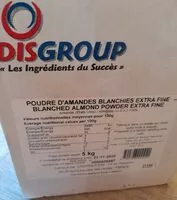 Mängden socker i Poudre d'amandes blanchies extra fine