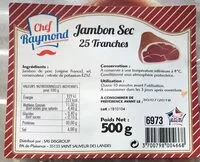 Mängden socker i Jambon sec 25 tranches