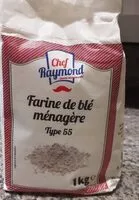 Mängden socker i Farine de blé