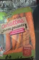 Mängden socker i Carottes jeunes pousses