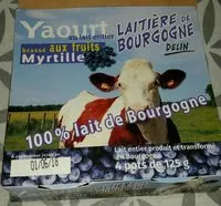 Mängden socker i Yaourt brassé aux fruits (myrtille)