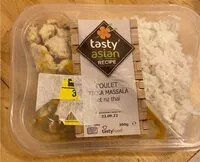 Mängden socker i Poulet tikka massala et riz thaï