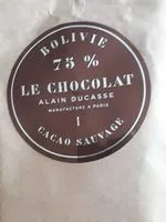 Mängden socker i Le chocolat 75% cacao sauvage Bolivie