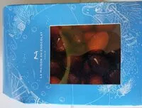 Mängden socker i Oeufs pralinés. Chocolat noir