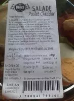 Mängden socker i Salade poulet chedar