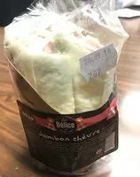 Mängden socker i Wrap jambon chevre