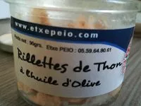 Mängden socker i Rillettes de thon à l'huile d'olive