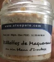 Mängden socker i Rillettes de maquereaux