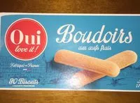 Mängden socker i Boudoirs aux oeufs frais