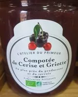 Mängden socker i Compotée de cerise et griotte