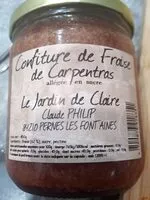 Mängden socker i Confiture de fraise de Carpentras