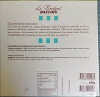 Mängden socker i Le fondant baulois