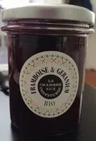 Mängden socker i Confiture framboise et géranium bio