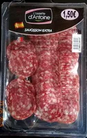 Mängden socker i l'Assiette d'Antoine, saucisson extra