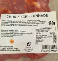 Mängden socker i Chorizo chiffonnade