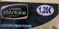 Mängden socker i Salchichon pave poivre