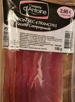Mängden socker i Jambon sec 4 tranches