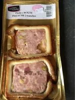 Mängden socker i Paté en croite pistache 2 tranche