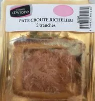 Mängden socker i Pâte croûte Richelieu