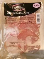 Mängden socker i Filet bacon fumé