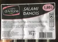 Mängden socker i Salamis danois